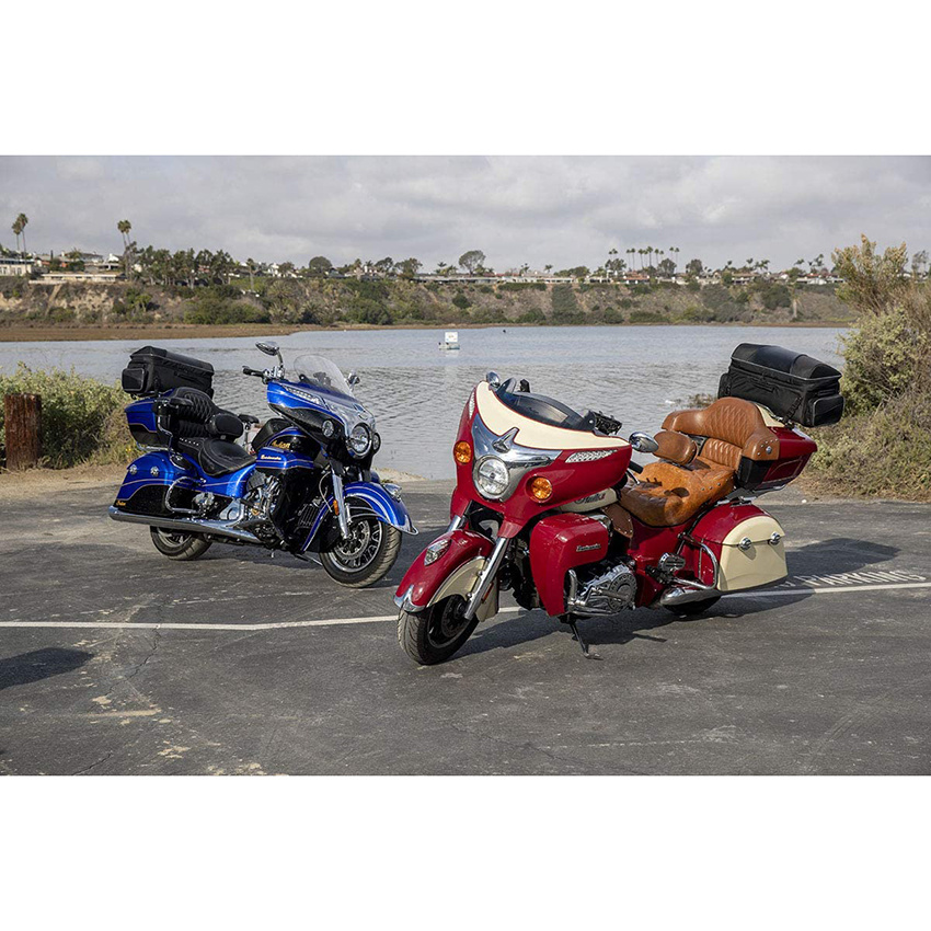 Route 1 Traveller Tour Trunk Bag für Black Harley Davidson Ultra, Indian Roadmaster, Honda Gold Wing Motorradtaschen