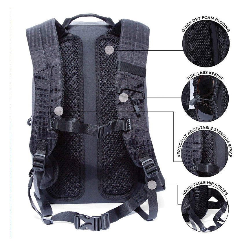 Wasserdichter Rucksack, tauchfähig, schwimmend, TPU-beschichteter, strapazierfähiger Nylon-Outdoor-Sport-Trockensack