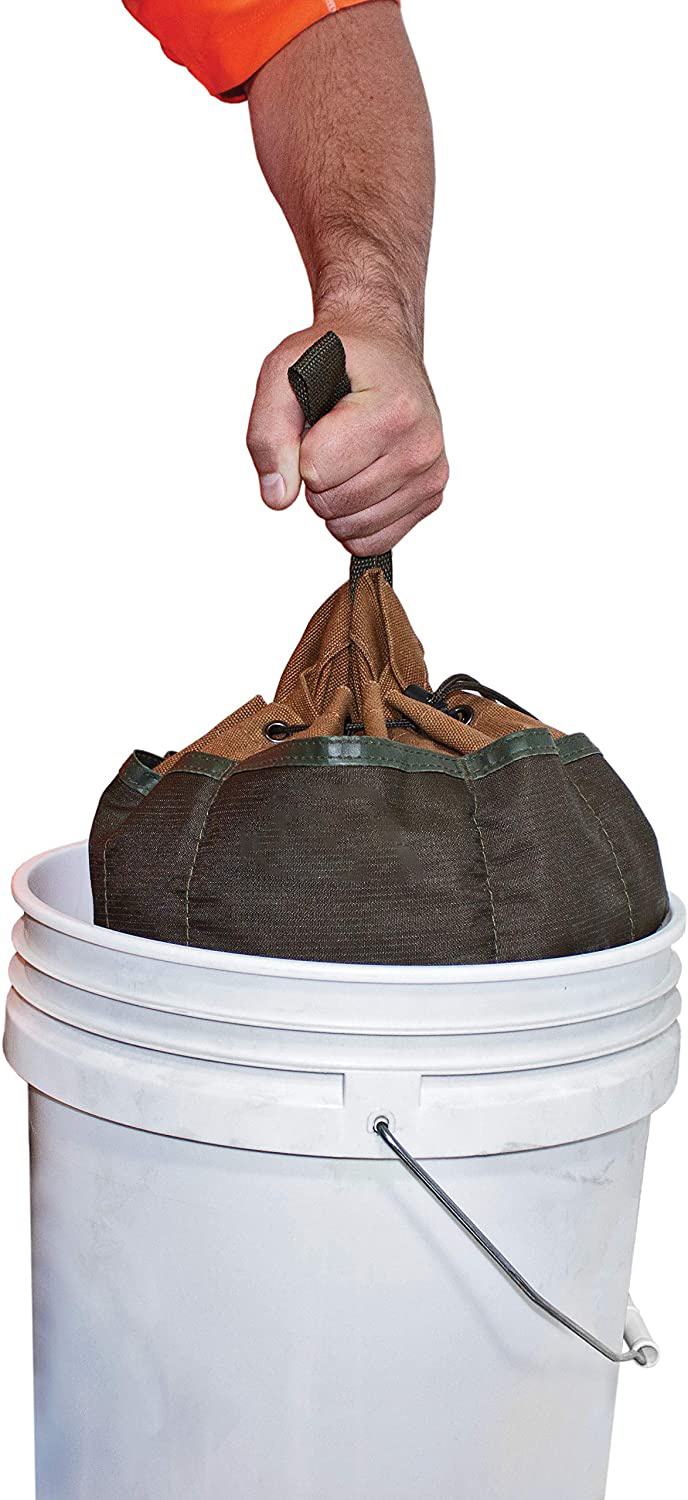 Bucket Boss Parachute Werkzeugtasche Kleinteiletasche in Braun