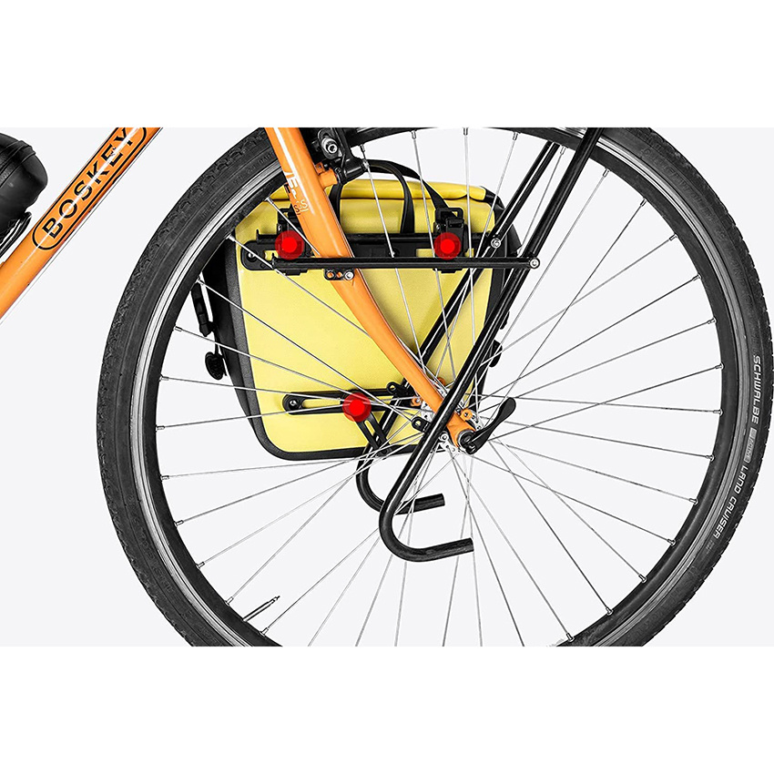 Fahrradtasche mit Rollen vorne, strapazierfähiges Regalpaket mit Tragegriff und kostenlosem Schultergurt für Touring-Picknick-Fahrradtasche