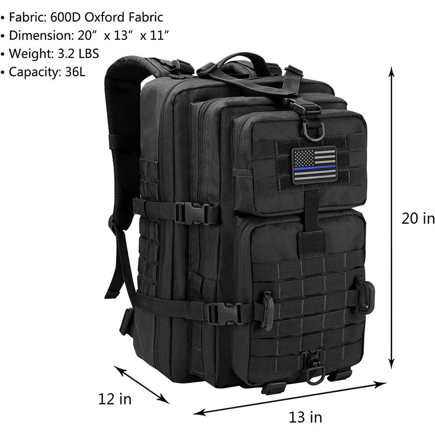 Taktischer Molle-Angriffsrucksack im Militärstil, taktischer Rucksack, Campingrucksack, 3-Tages-Rucksack