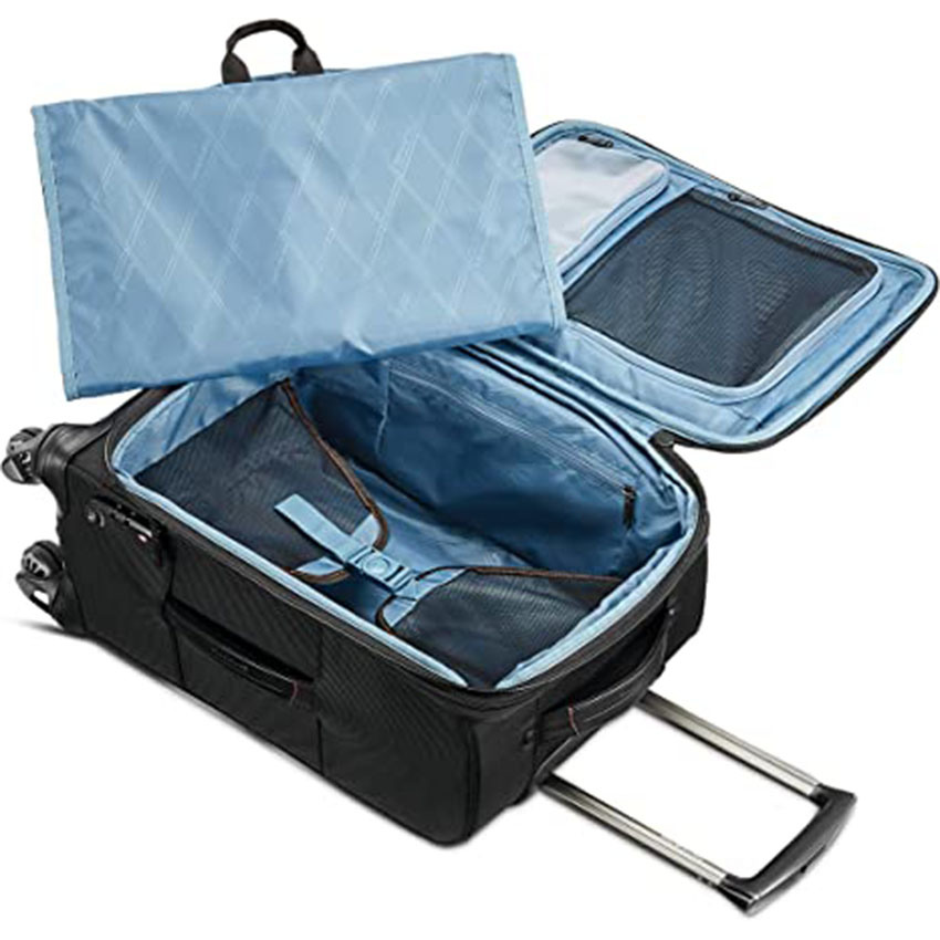 Travel Softside, erweiterbares Gepäck mit Spinner-Rädern, Schwarz, 21-Zoll-Rolltasche