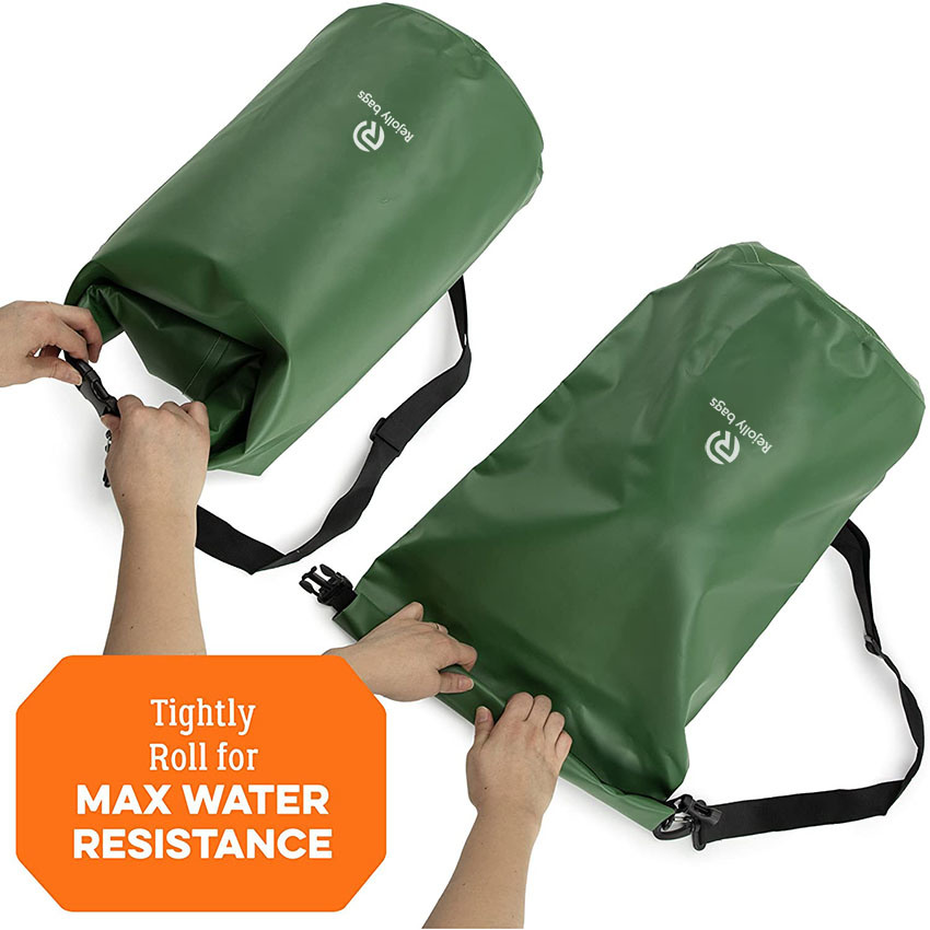 Wasserdichter Dry Bag IP 66 Leichter Rolltop-Sack mit verstellbaren Riemen, 10-l-Tasche