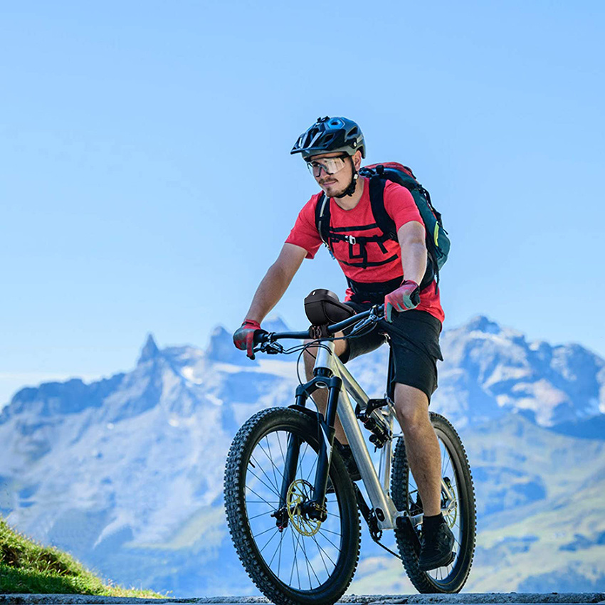 Fahrradtelefon-Frontrahmentasche, wasserdichte Halterung, empfindlicher Touchscreen, kompatibel mit