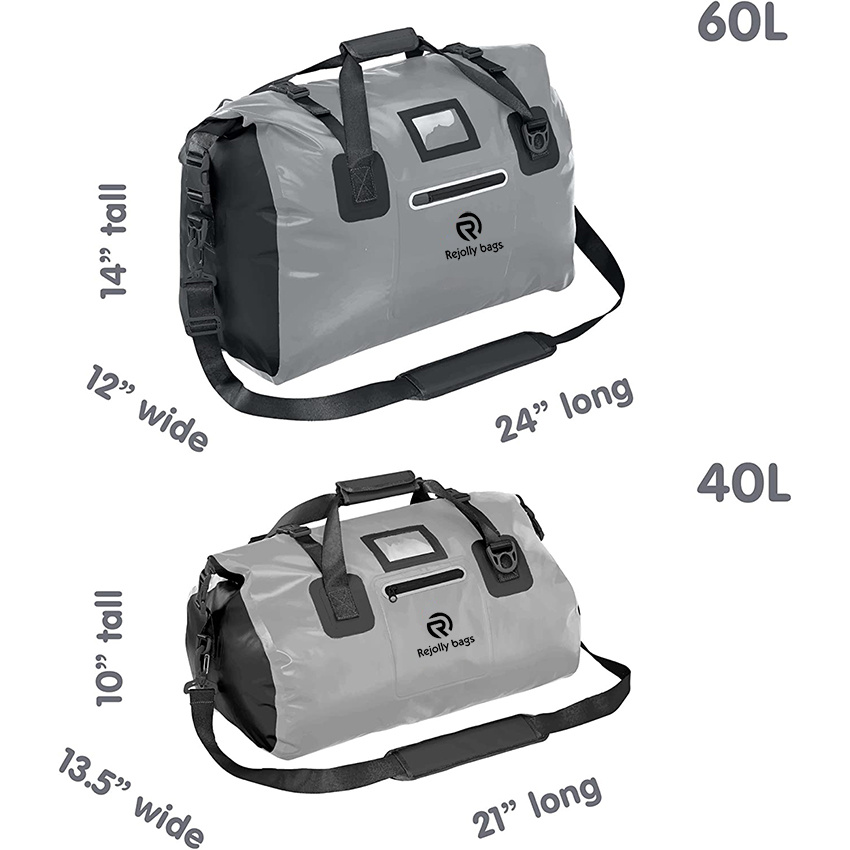 Strapazierfähiger, wasserdichter Duffle mit einem festeren Roll-Down-Oberteil zum Schwimmen, Camping, Reisetasche