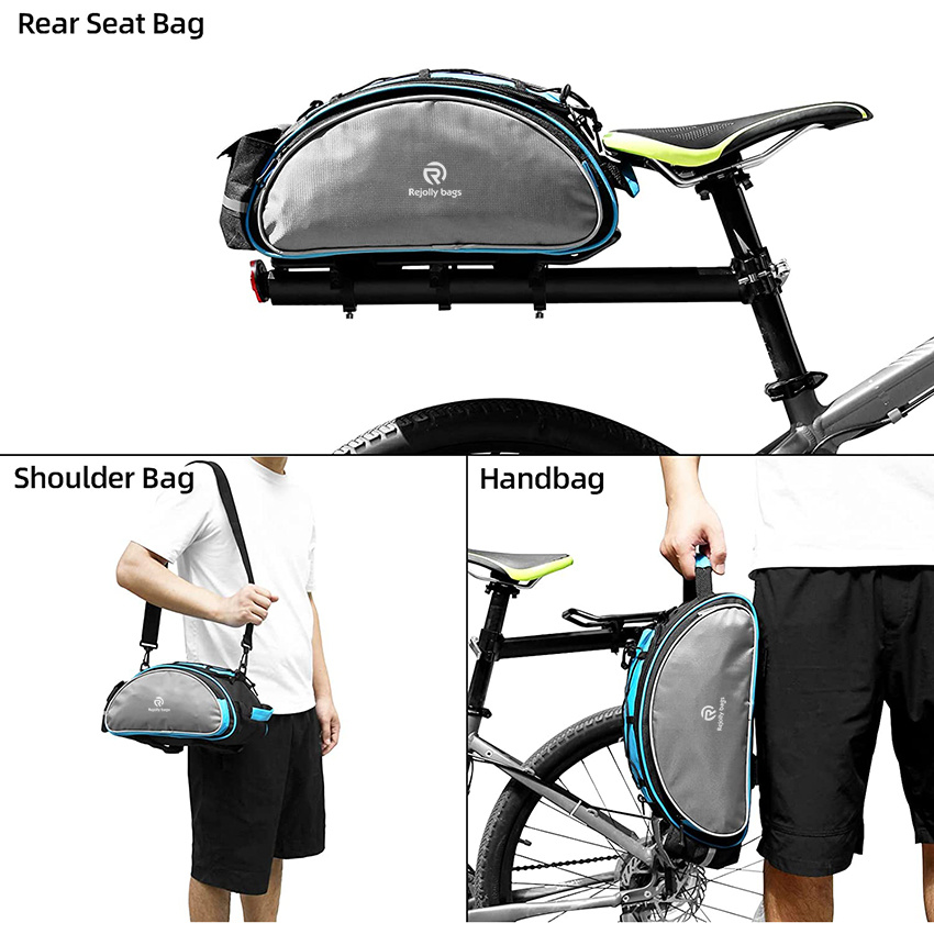 Multifunktionale Fahrrad-Rücksitztasche Fahrradträger-Sitztasche Kofferraumtasche Rücksitztasche Handtaschen-Schulter-Fahrradtasche