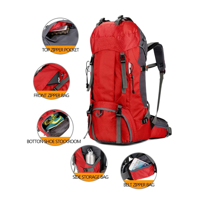 Wasserdichte Sporttasche Leichter Wanderrucksack Outdoor Sport Reisetasche zum Klettern Camping Touring