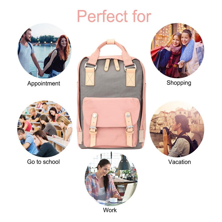 Leichter Reiserucksack Frauen Laptop Rucksack Mädchen Reise Schulrucksack für Teenager College