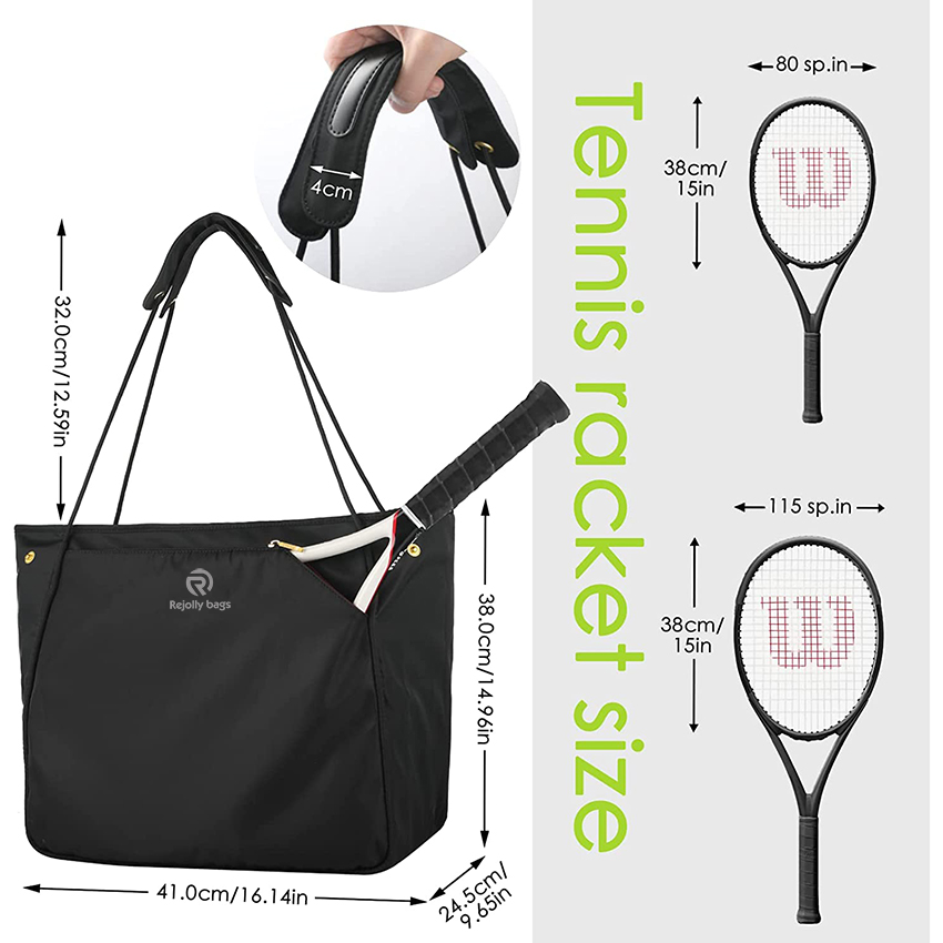 Tennis-Tragetasche für Tennisschläger, Umhängetasche für Damenschläger mit Kopfgröße, Pickleball-Tasche, Racquetball-Sporttasche RJ196155