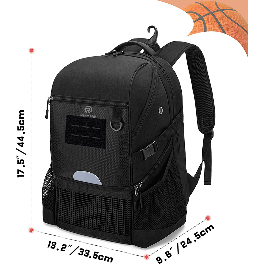 Basketballrucksack für Herren, Fußballtasche mit Ballfach & Schuhfach für Basketball, Fußball, Volleyball Trainingsballtasche RJ196102