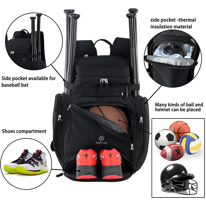 Großes Schuh- und Ballfach, Fußballrucksack, Baseball-, Softball-, Volleyball-Sportrucksacktasche, Reise-Fitnessrucksack, Basketball-Trainingsgeräte Balltasche RJ196103