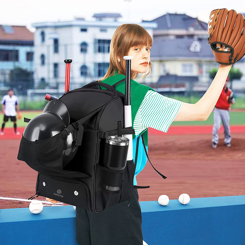 Mehrzweck-Rucksack mit Zaunhaken und Schuhfach, für Sportausrüstung wie Helm, Ball, Handschuhe, Schuhe, Baseballtaschen RJ19662