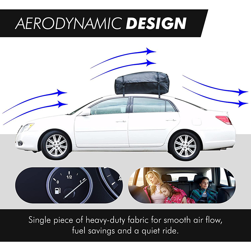 Wasserdichter Autodachträger für die Fahrzeugoberseite, inkl. Gurte, Mattenaufbewahrung, Dachgepäckträger