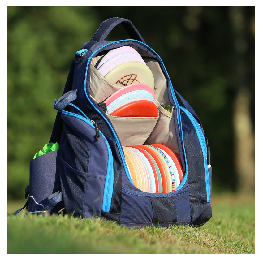 Extra großer Stauraum Klassische Sport-Disc-Golftasche Leichter Frisbee-Rucksack