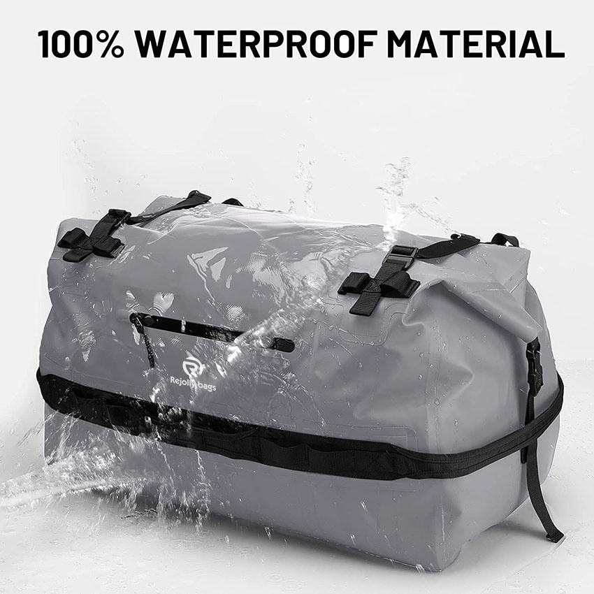 Große wasserdichte Reisetasche Rolltop Dry Backpack Seesäcke für Kajakfahren, Rafting, Bootfahren, Schwimmen, Camping, Reisen, Fitnessstudio, Strand, 60 l/80 l Tasche