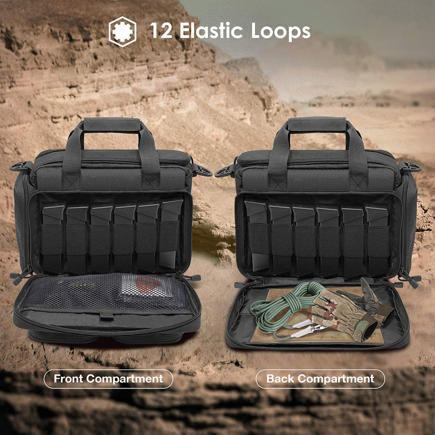 Military Style Tactical Range, Deluxe Shooting Range Duffle Magazin Ammo Gear Zubehörtasche für Jagd Shooting Range Sporttasche