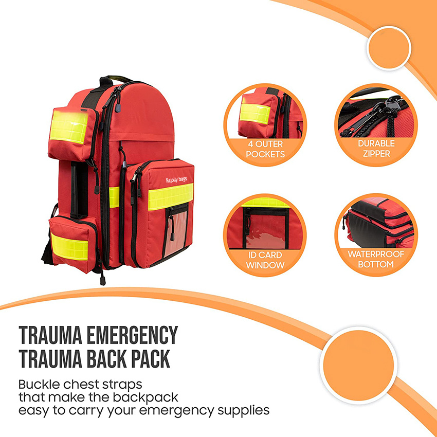 Trauma Emergency Medical Supplies Taktische Rucksacktasche zum Halten des O2-Tanks