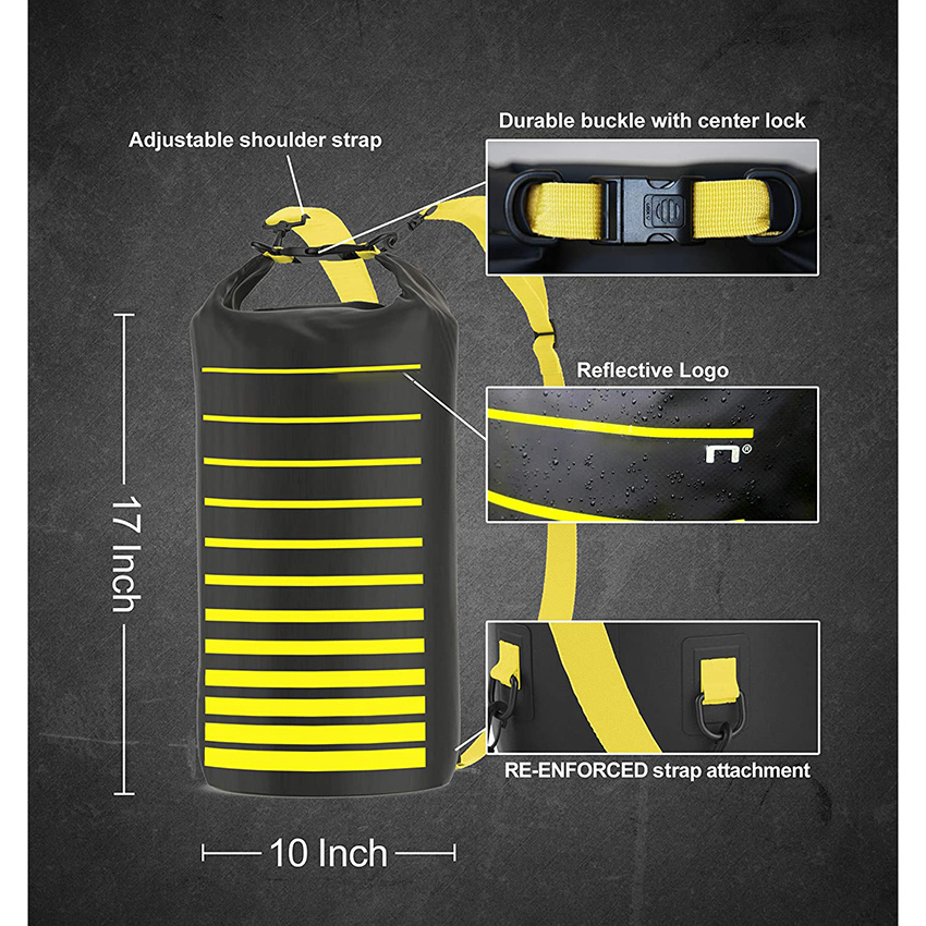 Wasserdichter Dry Bag Rolltop-Rucksack für Männer und Frauen Schwimmender Aufbewahrungssack Schützt Ausrüstungszubehör, Lebensmittel oder andere Dinge für Camping, Jagd, Wandern, Angeln