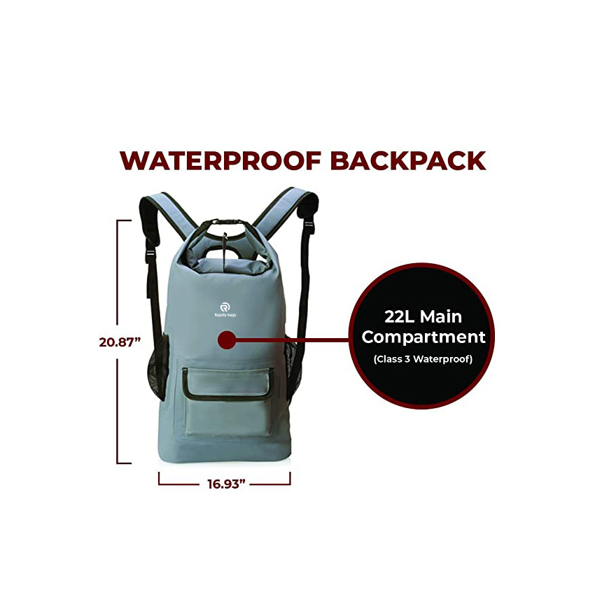 Wasserdichter Trockensack-Rucksack Marine für Kajak-Fischen Leichter schwimmender Rucksack