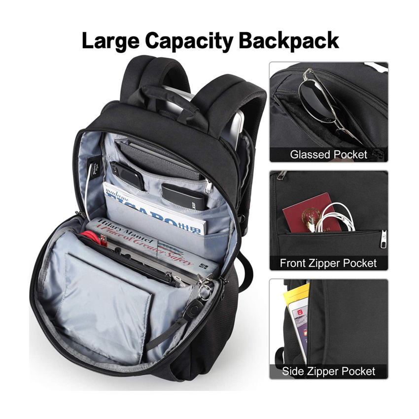 Urban Backpack Laptop-Rucksäcke für College-Arbeit Laptop-Rucksack mit USB-Aufladung