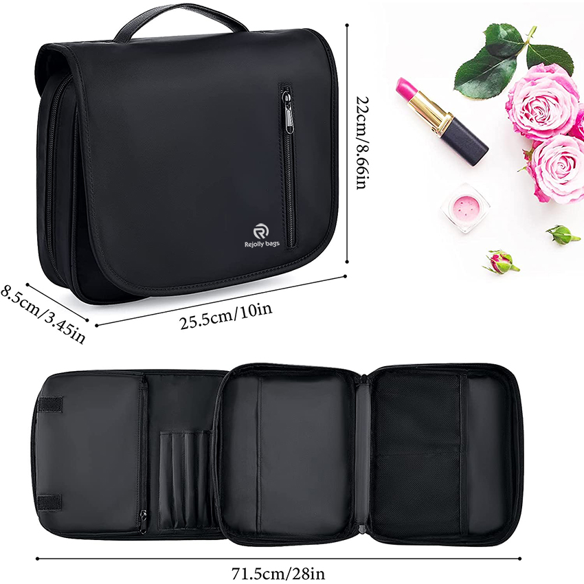 Reise-Frauen-Make-up Reise-Make-uptasche Wasserdichte und atmungsaktive Make-up-Tasche mit Griff Kosmetiktaschen Kosmetiktasche RJ21691