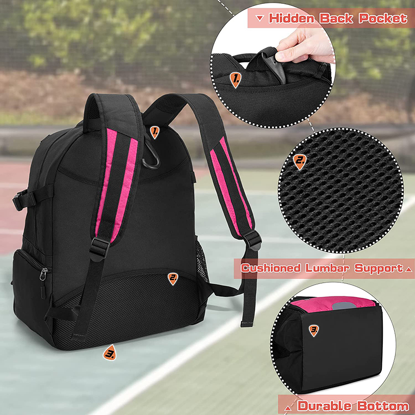 Rucksack für Basketballausrüstung mit externem Ballnetz und Schuhfach für Fußball-, Basketball- und Volleyball-Trainingsballtasche RJ196109