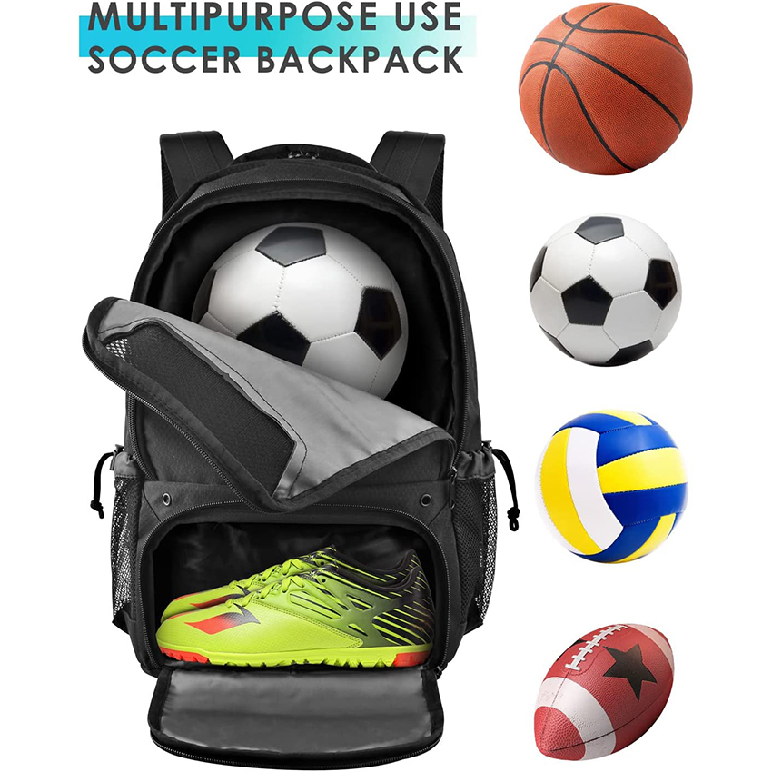 Basketball-Rucksack mit Ballfach für Jungen, Fußball-Rucksack für Basketball/Volleyball/Fußball, große Sportgeräte-Balltasche RJ196114