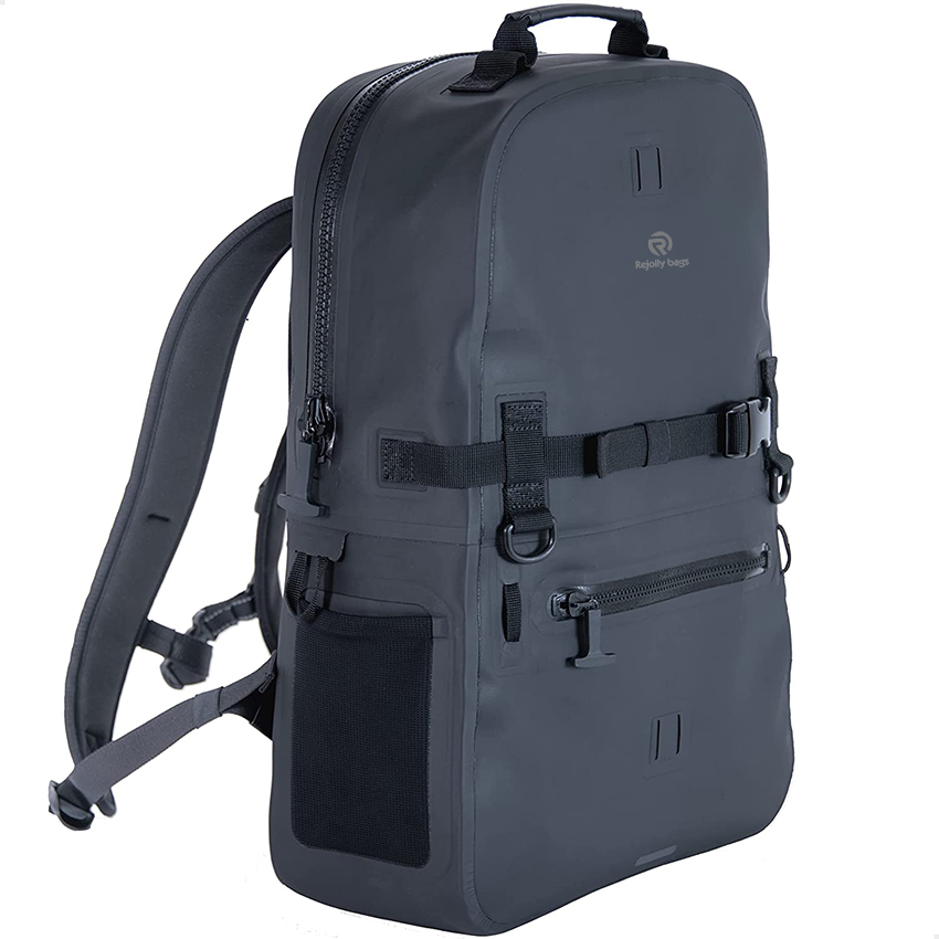 Wasserdichter Tauchrucksack mit Laptopfach und luftdichten Reißverschlüssen für Outdoor, Reisen, Bootfahren, Kajakfahren, Surfen, schwimmende Trockentaschen RJ228391