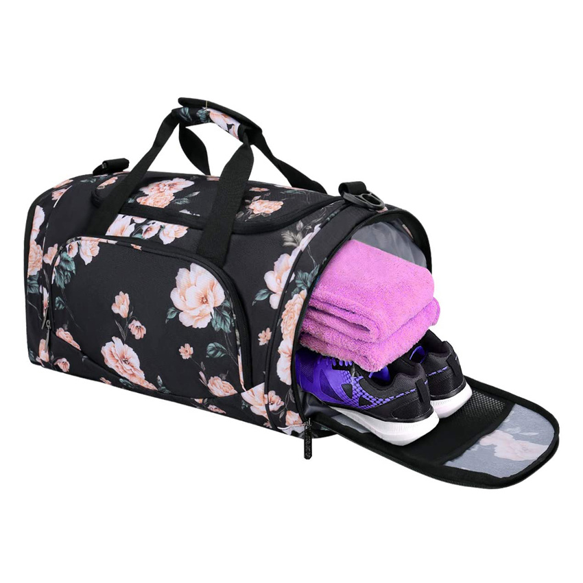 Pfingstrose Sports Duffel Gym Bag Woman Tote Bag Gepäcktaschen mit großer Kapazität