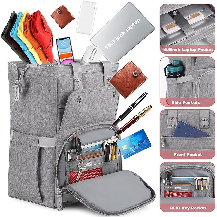 Computer-Rucksack, Arzt, Lehrer, Arbeit, Geldbörse, Büchertasche, College, Schule, wasserabweisend, Reisen, lässig, Umhängetasche, Laptoptasche