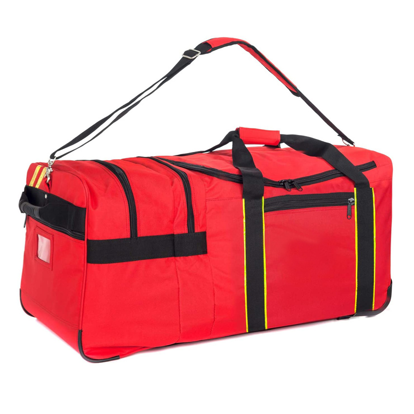 Rolling Fire Fighter Travel Bag Übergroße Feuerwehrmann-Ausrüstungstasche mit Rädern Rescue Roller Bag