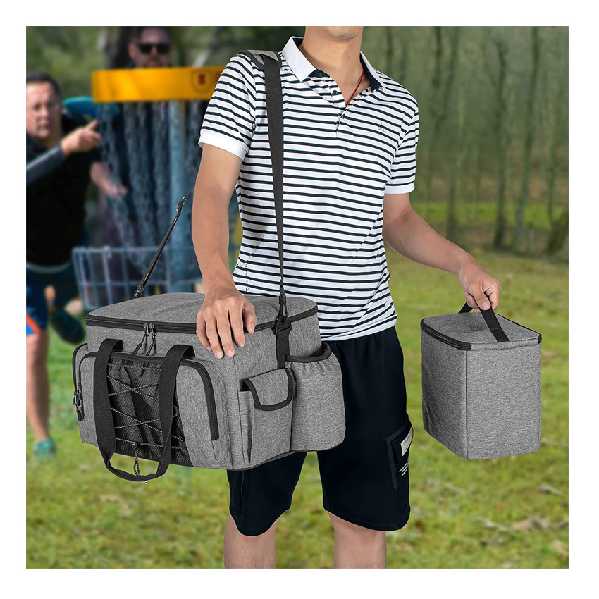 Disc Golf Tasche mit Kühltasche Outdoor Freizeit Reisetasche Frisbee Tasche Haustier Spielzeug