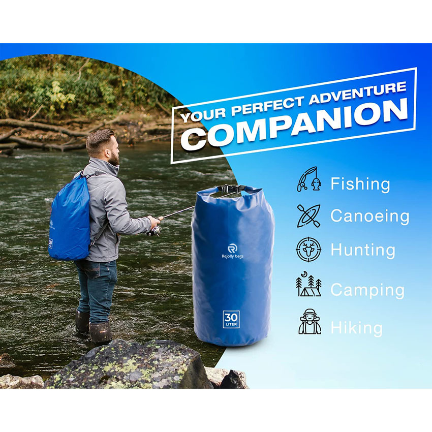 Schwimmender Drybag mit Rollverschluss hält die Ausrüstung trocken. 30-Liter-Größen für Rucksackreisen, Kajakfahren, Bootfahren, Camping, Angeln, Wandern, Reisen und Strand. Aus robustem Material