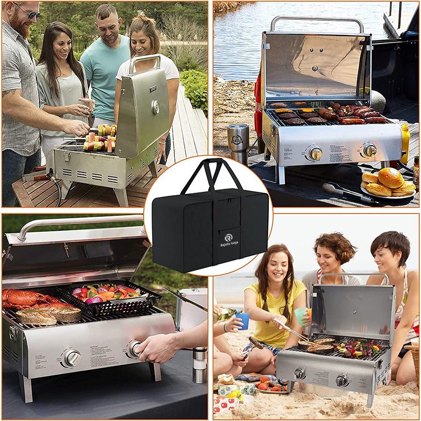 Tragbare Gasgrill-Tragetasche, passend für Pit Boss Grills, Griddle-Tragetasche, 600d strapazierfähige, wasserabweisende Grilltasche