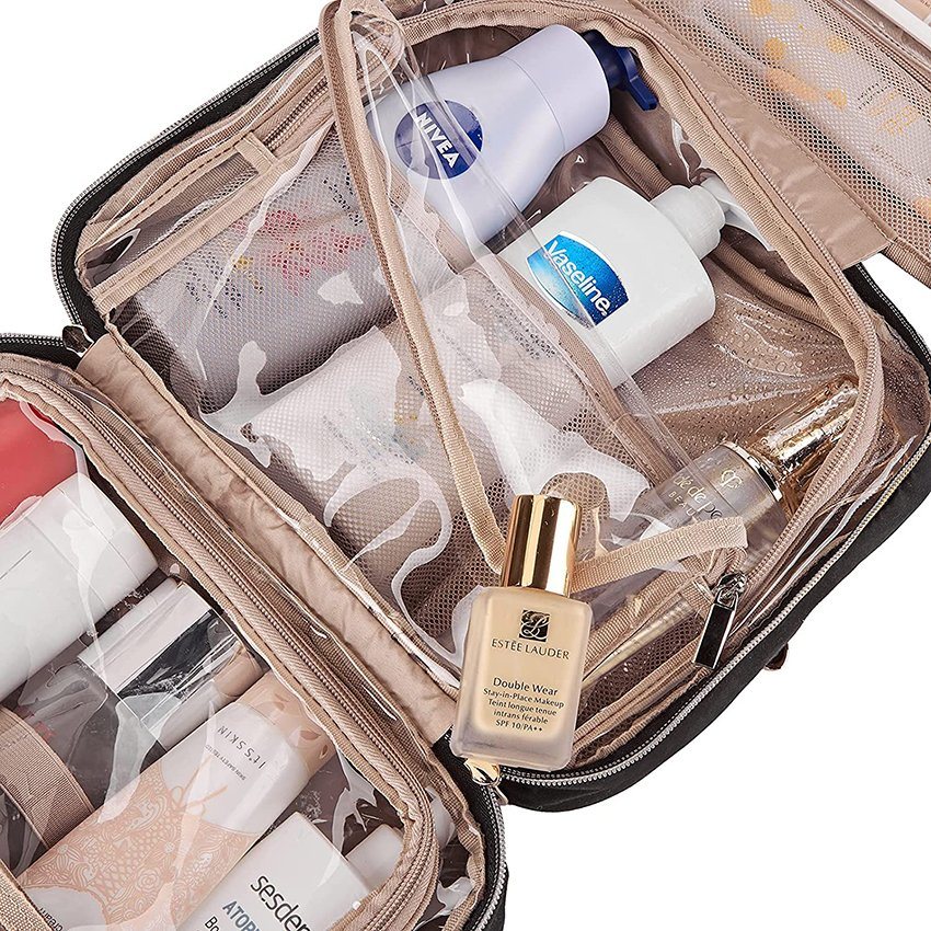 Hängender Reise-Kulturbeutel-Organizer, großer Make-up-Kosmetikkoffer für Badezimmer, Dusche, Kulturbeutel