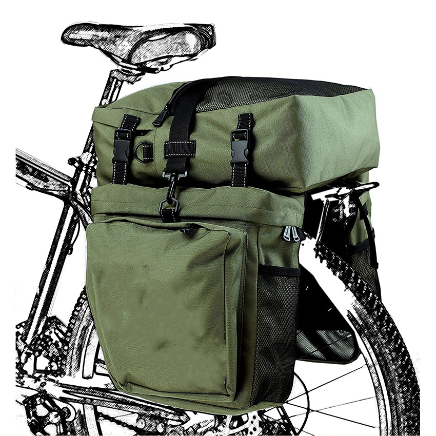 3-in-1-Multifunktionsfahrrad-Expeditions-Tourenrad-Gepäckträgertasche