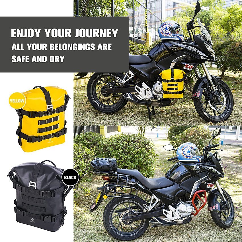 Roll Bumper Bag Absolut wasserdichte, schnelle Installation und leicht zu reinigende multifunktionale Motorradtasche