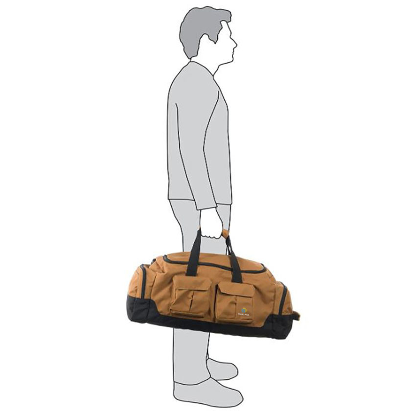 Heavy Duty Utility Duffle mit Rückentasche für eine einwöchige Reisetasche