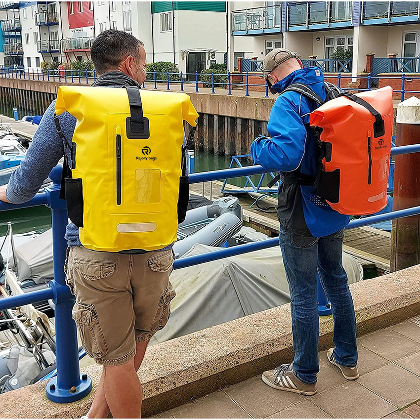 Wasserdichter 35-Liter-Trockenrucksack mit Handy-Trockentasche zum Bootfahren, Kajakfahren, Wandern, Kanufahren, Angeln, Rafting, Schwimmen, Camping, Snowboarden