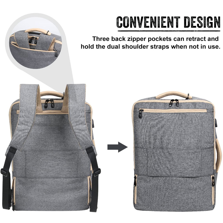 Anti-Diebstahl-Laptop-Rucksack Multifunktionaler Tagesrucksack mit USB-Ladeanschluss Taschen Ideal für Schule, Reise und Geschäft