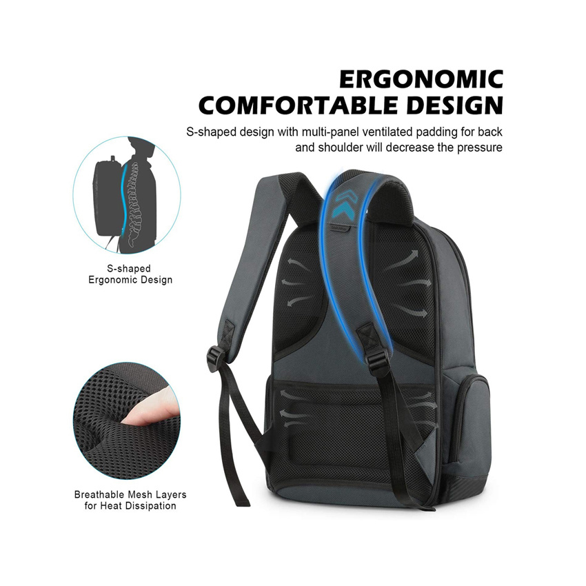 Langlebiger, lässiger, leichter, wasserdichter Laptop-Rucksack, Unisex, professioneller, schlanker Business-Laptop-Rucksack, Reise-Business-College-Rucksack