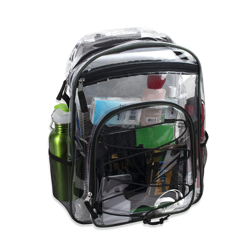 Klarer Rucksack Strapazierfähige transparente Tasche Bester Tagesrucksack Wasserdichter Rucksack PVC-Rucksack