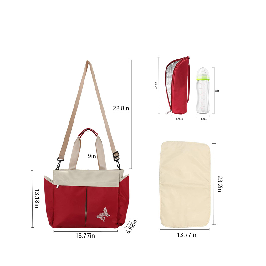 Große Reise Wickeltasche Tragetasche Multifunktionale Baby Tasche Mode Großhandel Frau Tasche