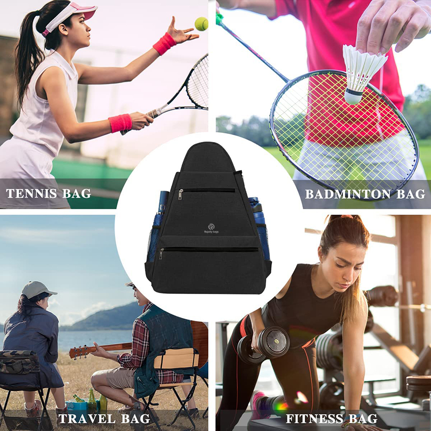 Tennisschlägerrucksack mit Schuhfach Großer Sportrucksack mit Schuhtasche für Damen und Herren, Schlägertasche für Tennis, Badmintonballtasche RJ196137