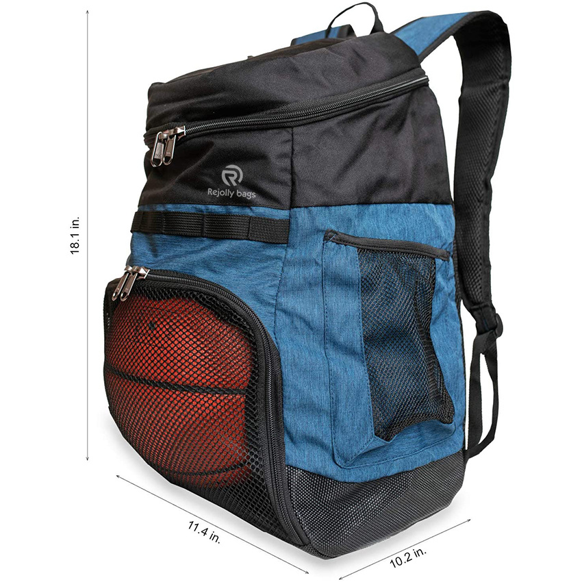 Basketball-Rucksack mit Ballfach Sportgerätetasche für Fußball-Schulmannschaft – 2 Flaschentaschen Inklusive Wäsche- oder Schuhsporttasche