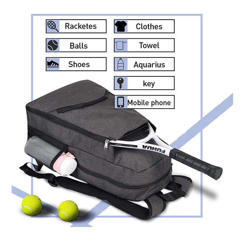 Langlebige Tennistaschen Tenniszubehör Rucksack Multifunktionale Sporttasche