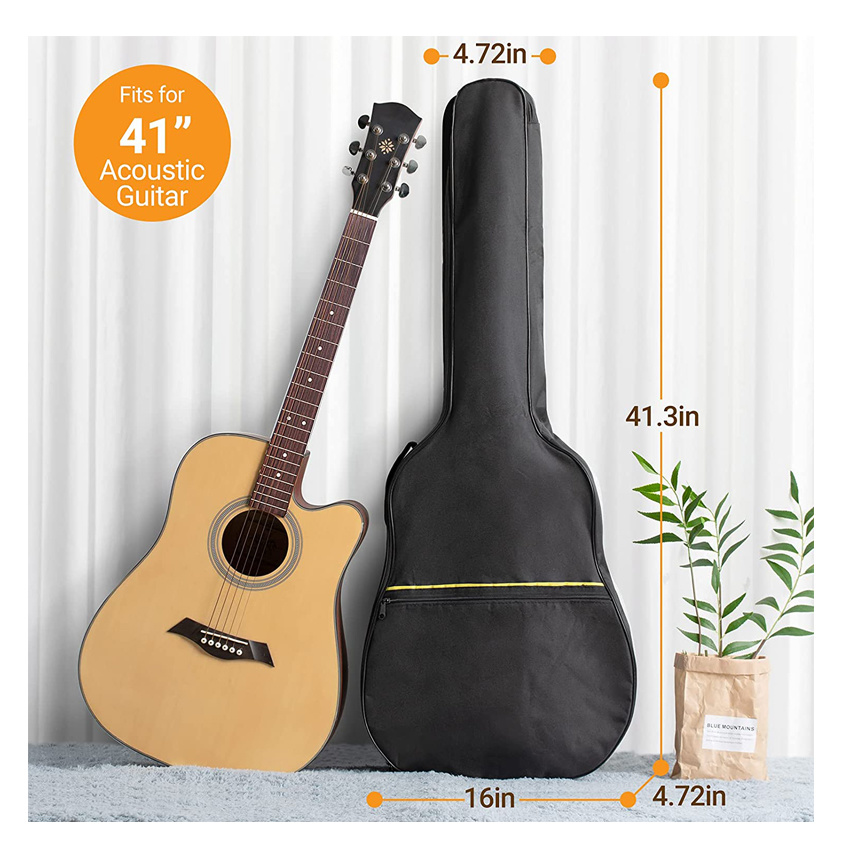 Freizeit Stoßfest Akustikinstrument Gitarrenverpackungsbeutel Staubschutz Weicher Gitarrenrucksack Aufbewahrungskoffer Gig Bag