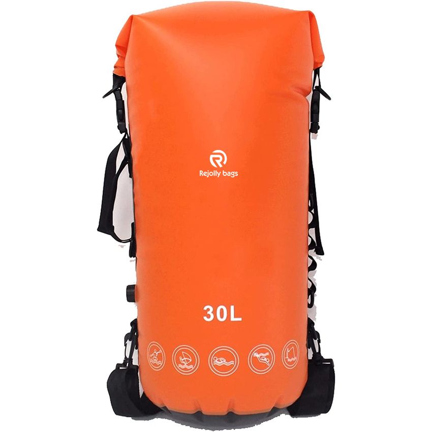 Schwimmtasche 30L Aufblasbare Wasserdichte Taschen Flusstrekking Aufbewahrung Trockensack Tasche für Kanu Kajak Rafting Surfen Höhlenforschung Rucksack