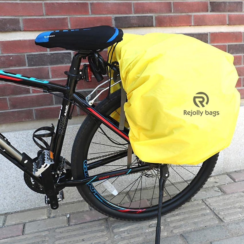 Wasserdichte Satteltaschen mit Regenschutz für Fahrradgepäckträger, Unterstützung für eine Breite von weniger als 7 Zoll Fahrradtasche