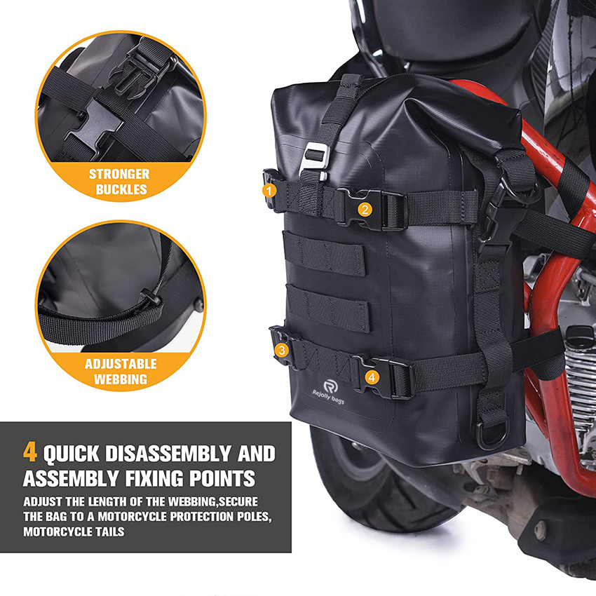 Roll Bumper Bag Absolut wasserdichte, schnelle Installation und leicht zu reinigende multifunktionale Motorradtasche